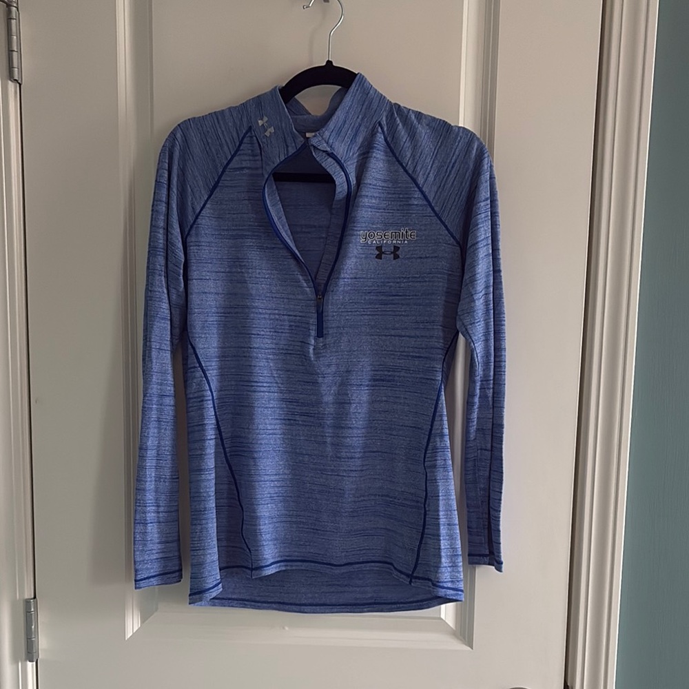 Under Armour Blue Yosemite Quarter-Zip Pullover